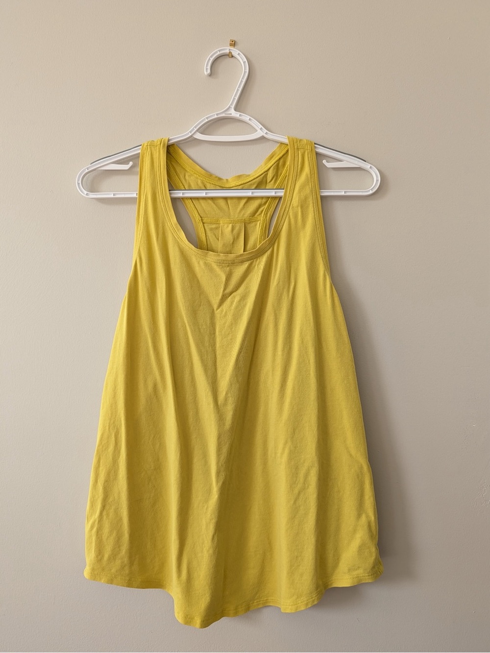 lululemon athletica Yellow Racerback Performance Tank
